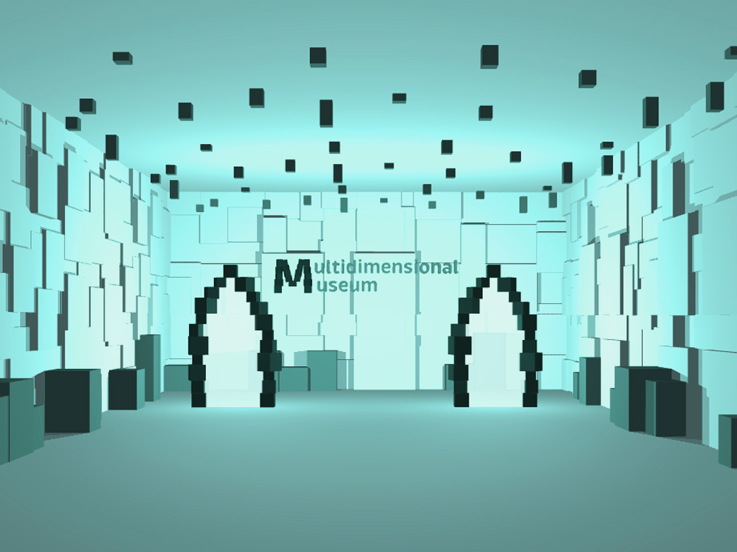 A 3D website with an interactive multidimensional museum